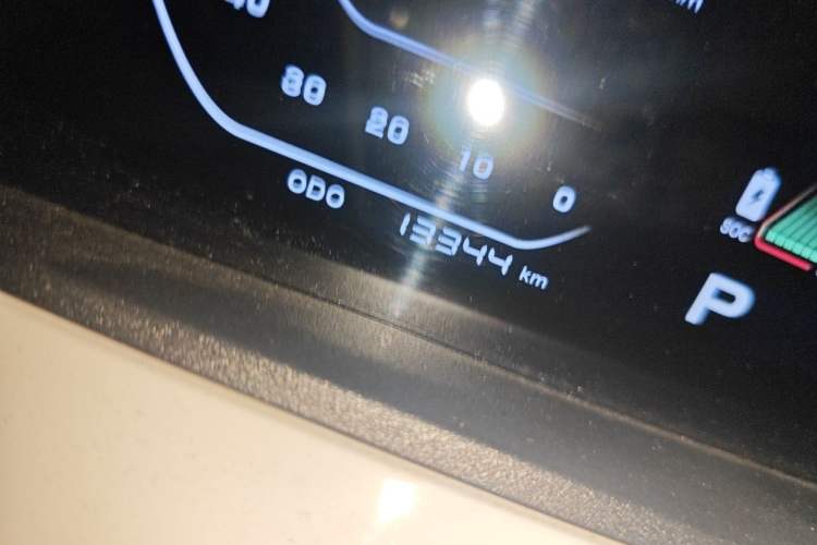 Used CHANGAN Benni E-Star 2020 Heartbeat Edition NMC Lithium Odometer Close Up