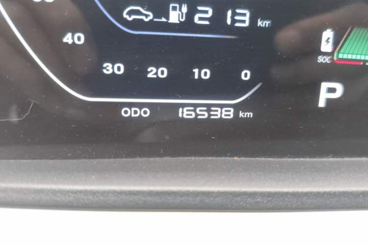 Used CHANGAN Benni E-Star 2020 Heartbeat Edition NMC Lithium Odometer Close Up