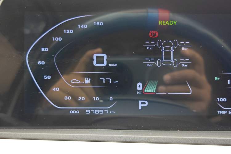 Used CHANGAN Benni E-Star 2020 Heartbeat Edition NMC Lithium Odometer Close Up