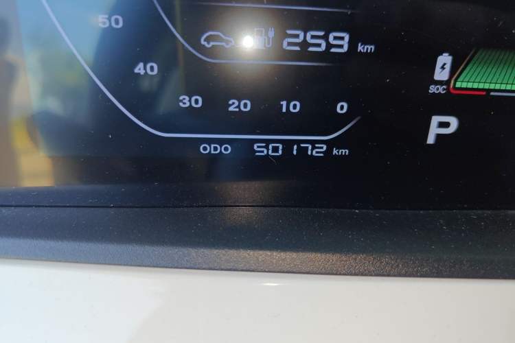 Used CHANGAN Benni E-Star 2020 Heartbeat Edition NMC Lithium Odometer Close Up