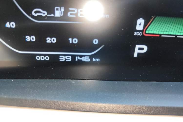 Used CHANGAN Benni E-Star 2020 Heartbeat Edition NMC Lithium Odometer Close Up