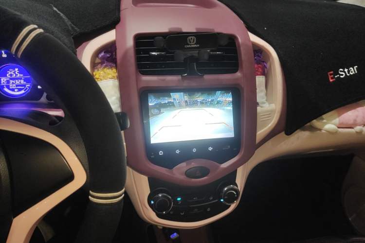 Used CHANGAN Benni E-Star 2021 National Edition Colorful Version Lithium Iron Phosphate (31.86 kWh) Audio And AC Panel
