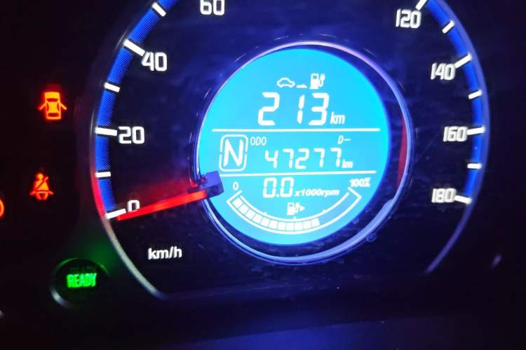 Used CHANGAN Benni E-Star 2021 National Edition Xin Yue Version Lithium Iron Phosphate (31.86 kWh) Odometer Close Up