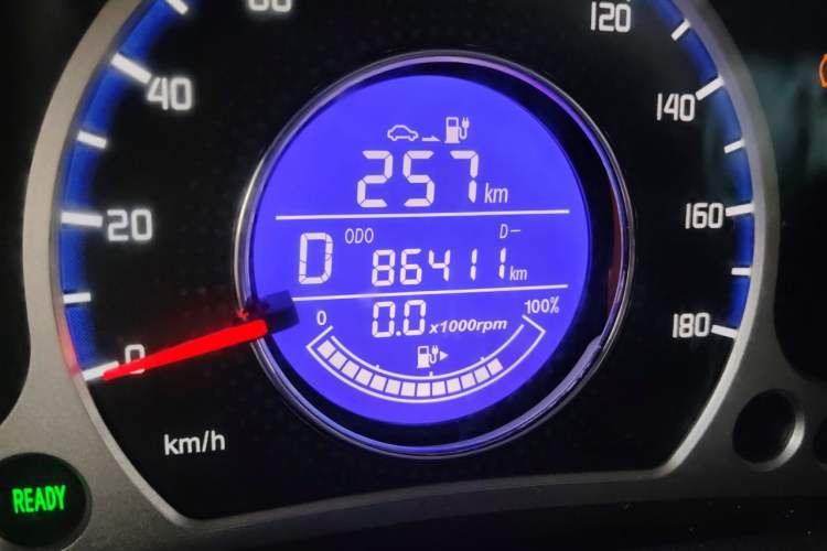 Used CHANGAN Benni E-Star 2021 National Edition Xin Yue Version (Fast-Charging Edition) Lithium Iron Phosphate (31.95 kWh) Odometer Close Up