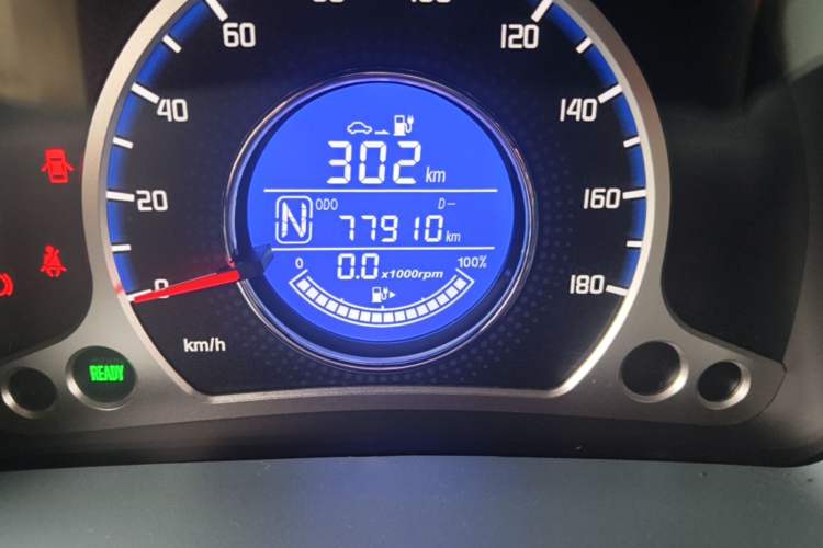 Used CHANGAN Benni E-Star 2021 National Edition Colorful Version Lithium Iron Phosphate (31.86 kWh) Odometer Close Up
