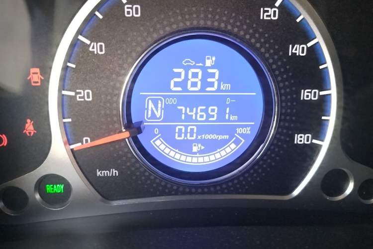 Used CHANGAN Benni E-Star 2021 National Edition Xin Yue Version (Fast-Charging Edition) Lithium Iron Phosphate (31.95 kWh) Odometer Close Up