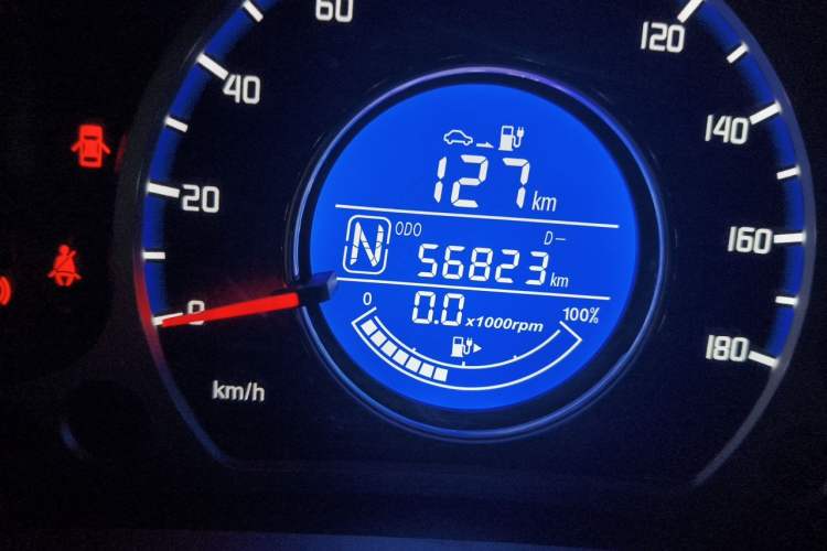 Used CHANGAN Benni E-Star 2021 National Edition Colorful Version Lithium Iron Phosphate (31.86 kWh) Odometer Close Up