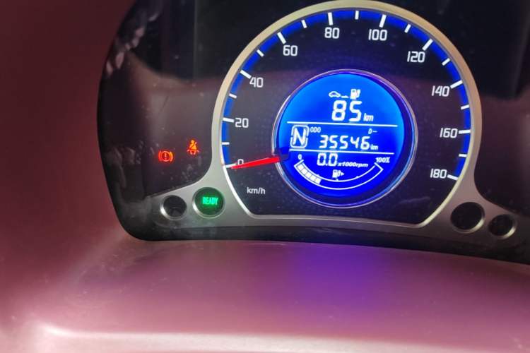 Used CHANGAN Benni E-Star 2021 National Edition Colorful Version Lithium Iron Phosphate (31.95 kWh) Odometer Close Up