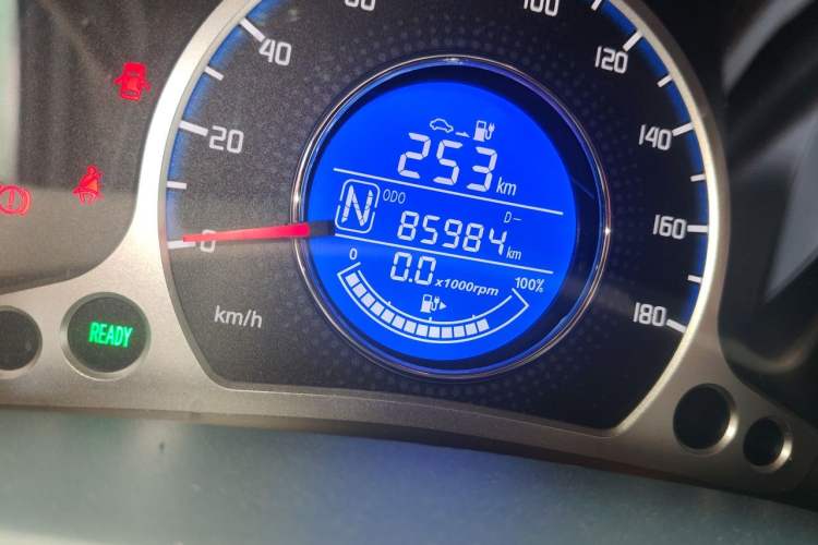 Used CHANGAN Benni E-Star 2021 National Edition Colorful Version Lithium Iron Phosphate (31.86 kWh) Odometer Close Up