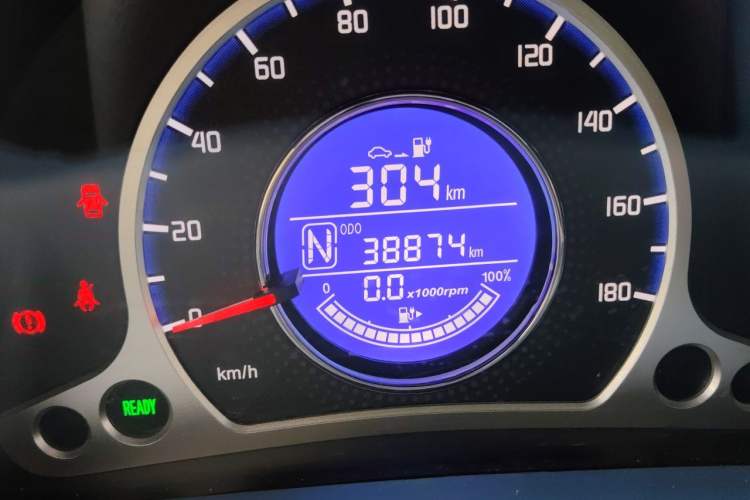 Used CHANGAN Benni E-Star 2021 National Edition Xin Yue Version Lithium Iron Phosphate (31.86 kWh) Odometer Close Up