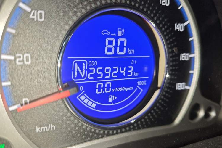 Used CHANGAN Benni E-Star 2021 National Edition XinYi Edition Lithium Iron Phosphate (31.86 kWh) Odometer Close Up