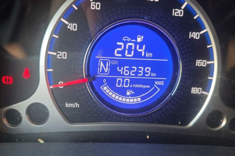 Used CHANGAN Benni E-Star 2021 National Edition Colorful Version Lithium Iron Phosphate (31.95 kWh) Odometer Close Up