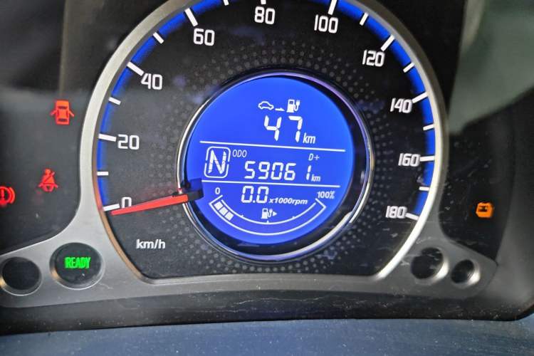Used CHANGAN Benni E-Star 2021 National Edition Colorful Version Lithium Iron Phosphate (31.95 kWh) Odometer Close Up