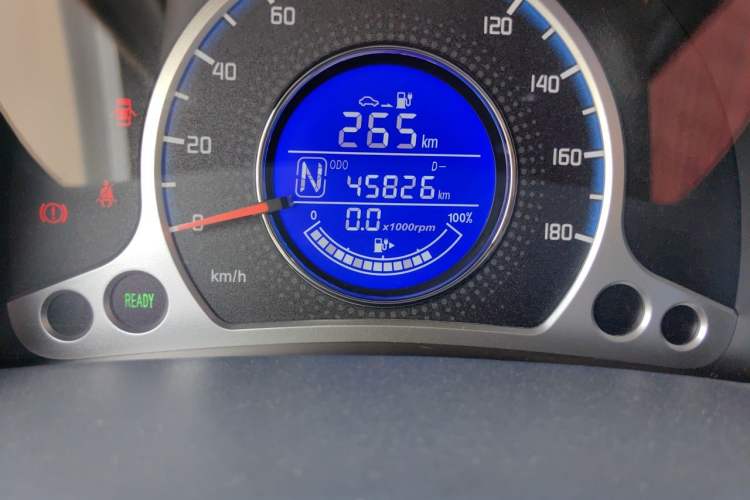 Used CHANGAN Benni E-Star 2021 National Edition Colorful Version Lithium Iron Phosphate (31.86 kWh) Odometer Close Up