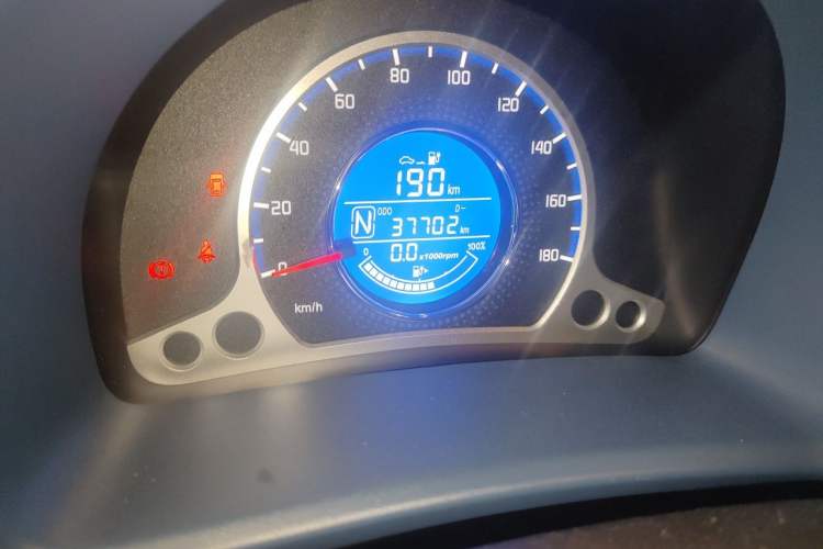 Used CHANGAN Benni E-Star 2021 National Edition Colorful Version Lithium Iron Phosphate (31.18 kWh) Odometer Close Up