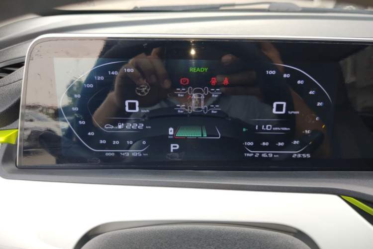 Used CHANGAN Benni E-Star 2022 Qingxin Edition Colorful Model Lithium Iron Phosphate Instrument Cluster