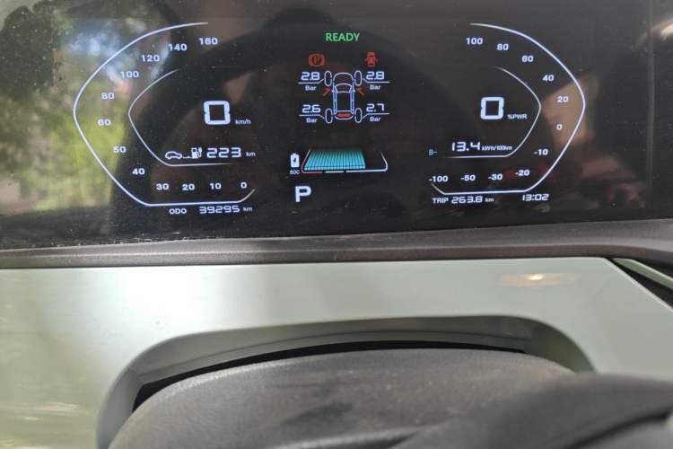 Used CHANGAN Benni E-Star 2022 Qingxin Edition Colorful Model Lithium Iron Phosphate Instrument Cluster