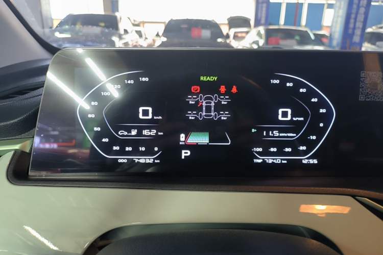Used CHANGAN Benni E-Star 2022 Qingxin Edition Colorful Model Lithium Iron Phosphate Instrument Cluster