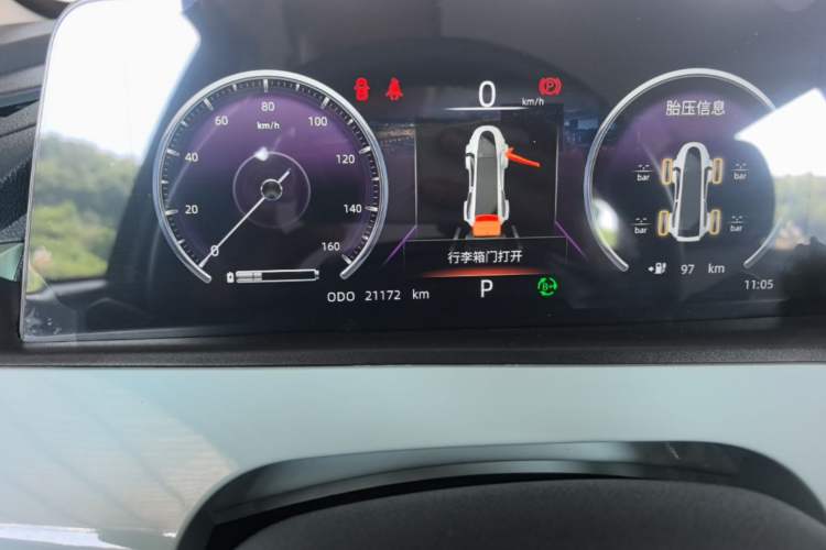Used CHANGAN Benni E-Star 2022 Qingxin Edition Colorful Model Lithium Iron Phosphate Instrument Cluster