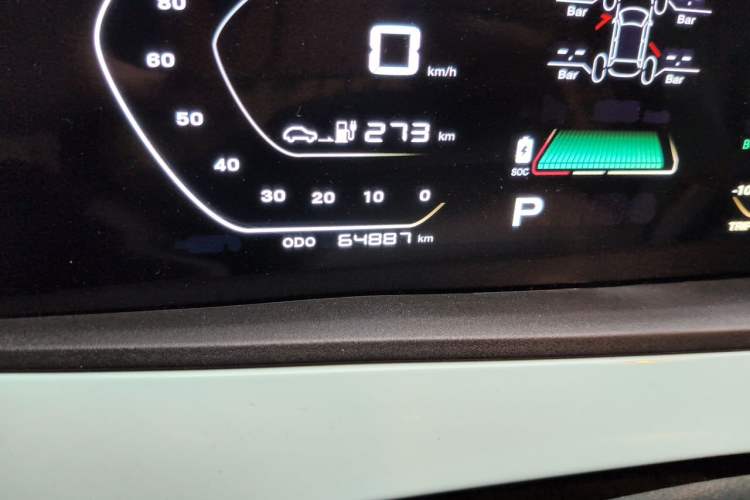 Used CHANGAN Benni E-Star 2022 Qingxin Edition Colorful Model Lithium Iron Phosphate Odometer Close Up