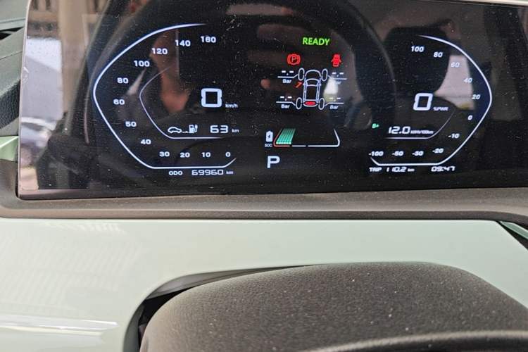 Used CHANGAN Benni E-Star 2022 Qingxin Edition Colorful Model Lithium Iron Phosphate Odometer Close Up