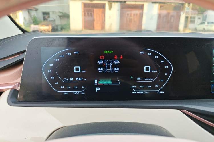 Used CHANGAN Benni E-Star 2022 Qingxin Edition Colorful Model Lithium Iron Phosphate Instrument Cluster