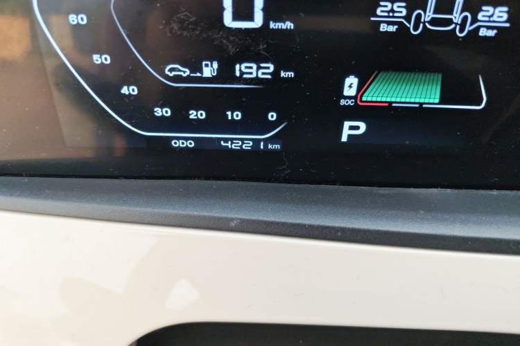 Used CHANGAN Benni E-Star 2022 Qingxin Edition Colorful Model Lithium Iron Phosphate Odometer Close Up
