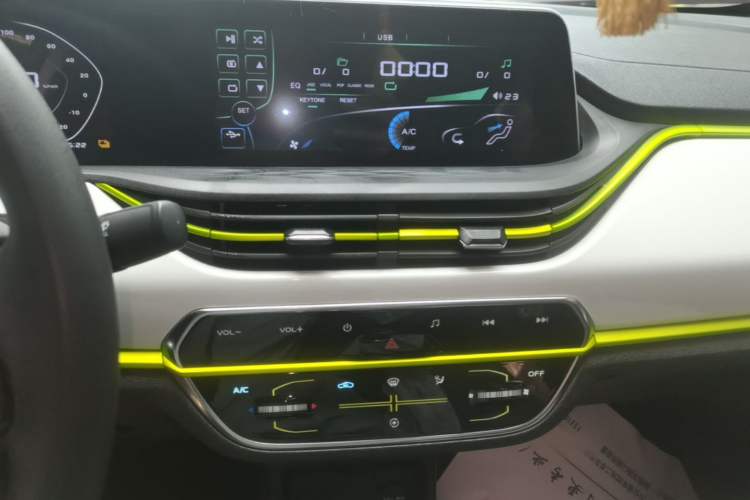 Used CHANGAN Benni E-Star 2022 Qingxin Edition Colorful Model Lithium Iron Phosphate Audio And AC Panel