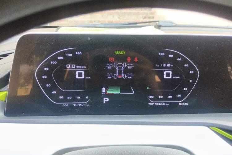 Used CHANGAN Benni E-Star 2022 Qingxin Edition Colorful Model Lithium Iron Phosphate Instrument Cluster