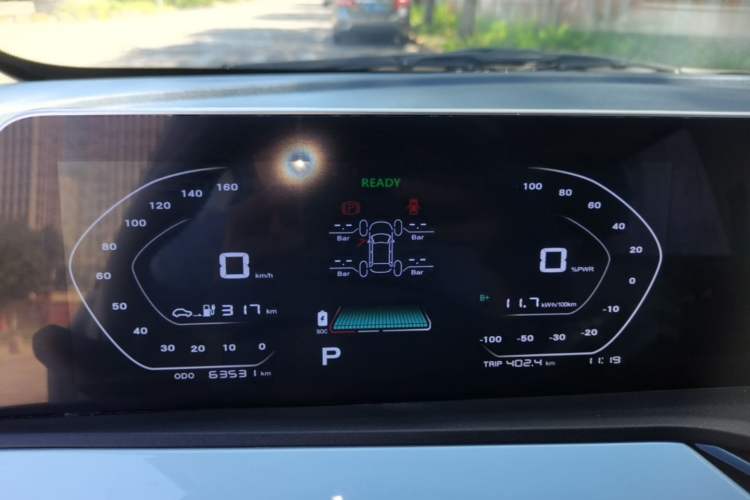 Used CHANGAN Benni E-Star 2022 Qingxin Edition Colorful Model Lithium Iron Phosphate Instrument Cluster