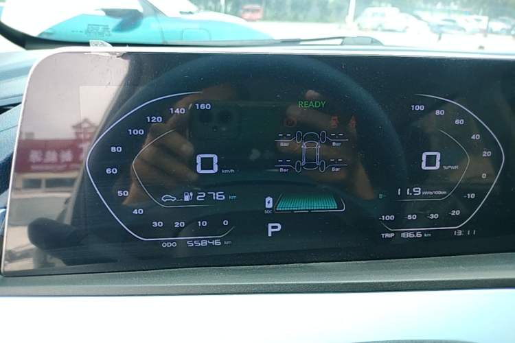 Used CHANGAN Benni E-Star 2022 Qingxin Edition Colorful Model Lithium Iron Phosphate Instrument Cluster