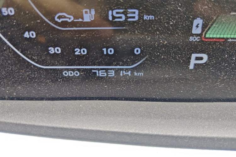 Used CHANGAN Benni E-Star 2022 Qingxin Edition Colorful Model Lithium Iron Phosphate Odometer Close Up
