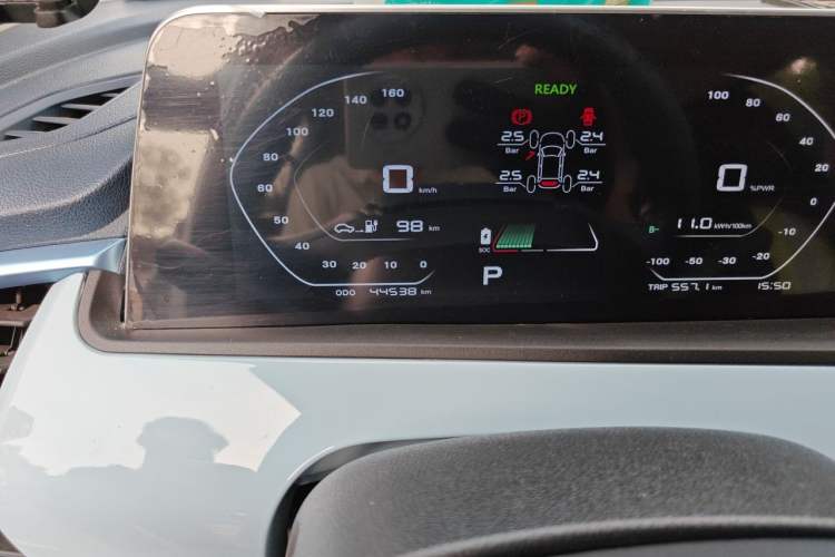 Used CHANGAN Benni E-Star 2022 Charming Edition Colorful Model Lithium Iron Phosphate Odometer Close Up