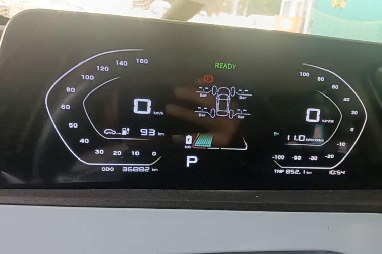 Used CHANGAN Benni E-Star 2023 Qingxin Edition Colorful Model Lithium Iron Phosphate Instrument Cluster
