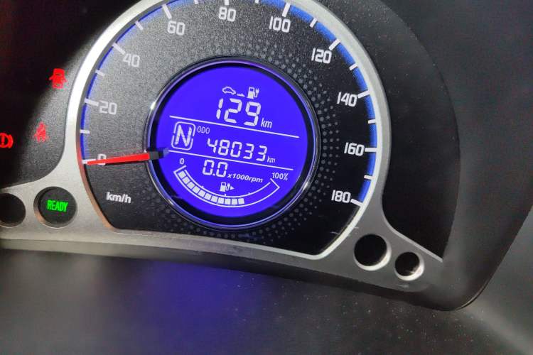 Used CHANGAN Benni EV 2017 Pure Electric 180 km Fashion Model Odometer Close Up