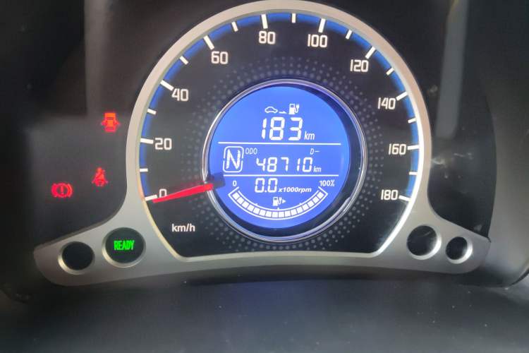 Used CHANGAN Benni EV 2017 Pure Electric 180 km Standard Model Odometer Close Up