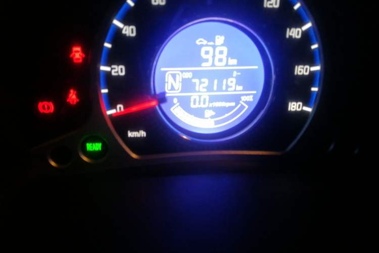 Used CHANGAN Benni EV 2017 Pure Electric 180 km Standard Model Odometer Close Up