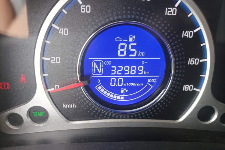 Used CHANGAN Benni EV 2017 Pure Electric 180 km Fashion Model Odometer Close Up