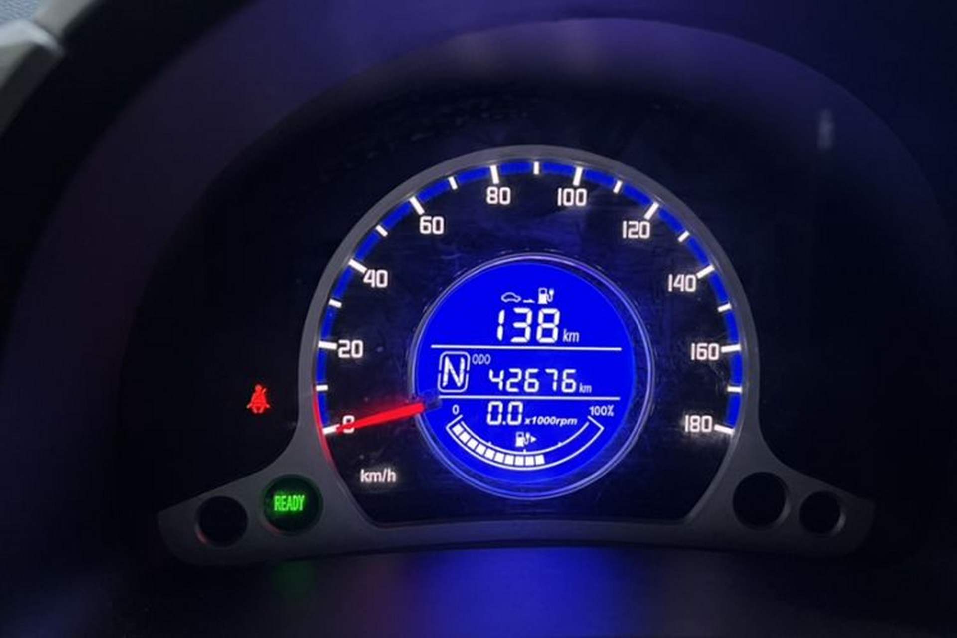 Used CHANGAN Benni EV 2017 Pure Electric 210 km Fashion Edition Odometer Close Up