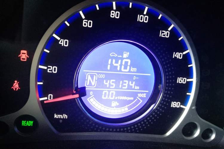 Used CHANGAN Benni EV 2017 Pure Electric 180 km Standard Model Odometer Close Up