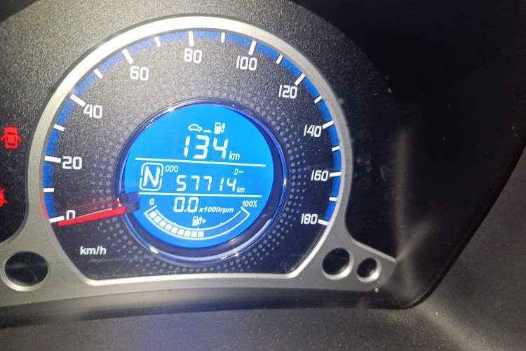 Used CHANGAN Benni EV 2017 Pure Electric 210 km Fashion Edition Odometer Close Up