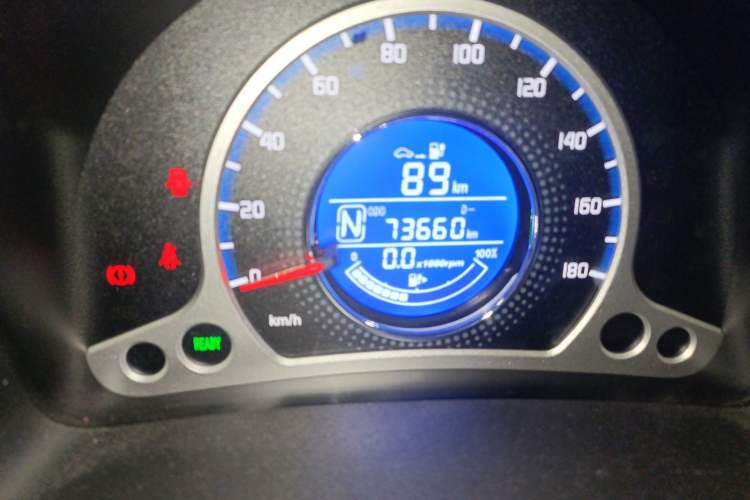 Used CHANGAN Benni EV 2017 Pure Electric 180 km Standard Model Odometer Close Up
