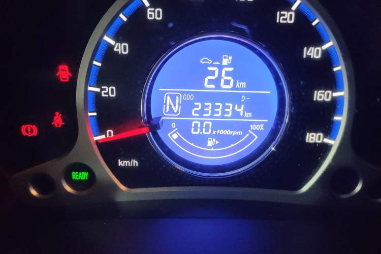 Used CHANGAN Benni EV 2018 EV260 Standard Model Odometer Close Up
