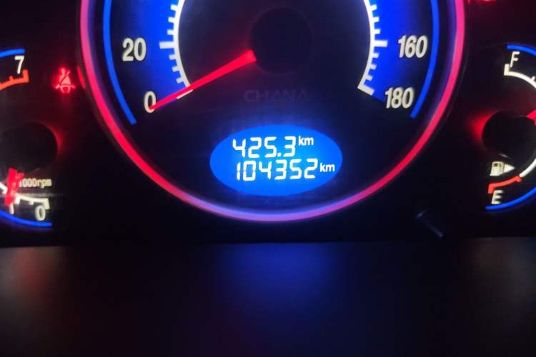 Used CHANGAN Benni mini 2011 1.0L IMT Comfort Edition Odometer Close Up