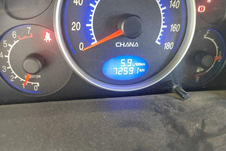 Used CHANGAN Benni mini 2012 1.0L Manual Family Edition China IV Standard Odometer Close Up
