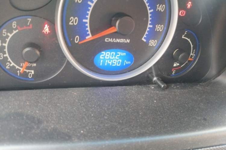 Used CHANGAN Benni mini 2012 1.0L Manual Family Edition China V Standard Odometer Close Up