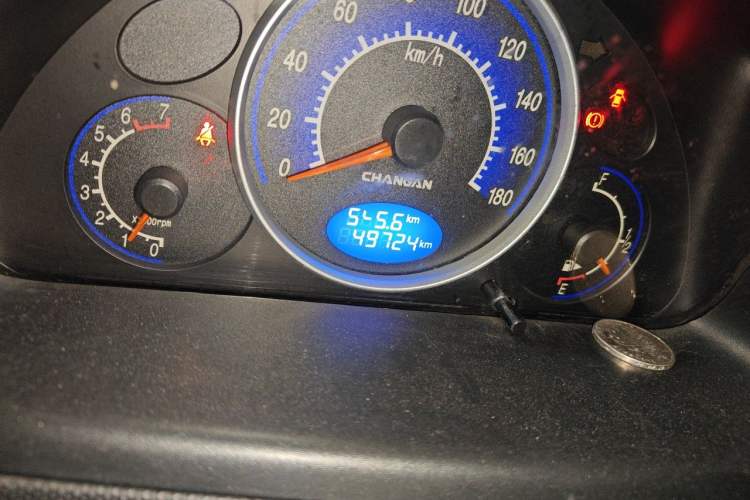 Used CHANGAN Benni mini 2012 1.0L Manual Family Edition China V Standard Odometer Close Up