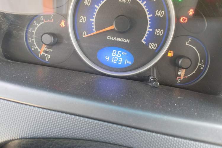Used CHANGAN Benni mini 2012 1.0L Manual Family Edition China IV Standard Odometer Close Up