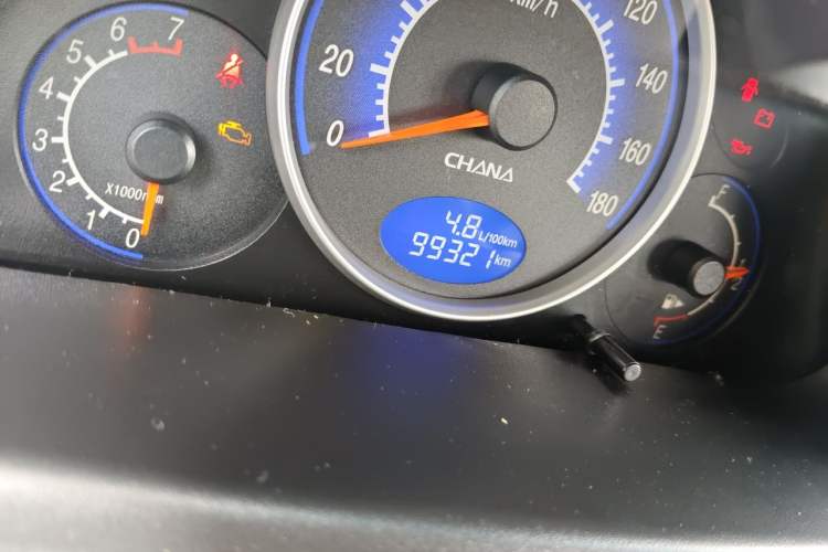 Used CHANGAN Benni mini 2012 1.0L Manual Family Edition China V Standard Odometer Close Up