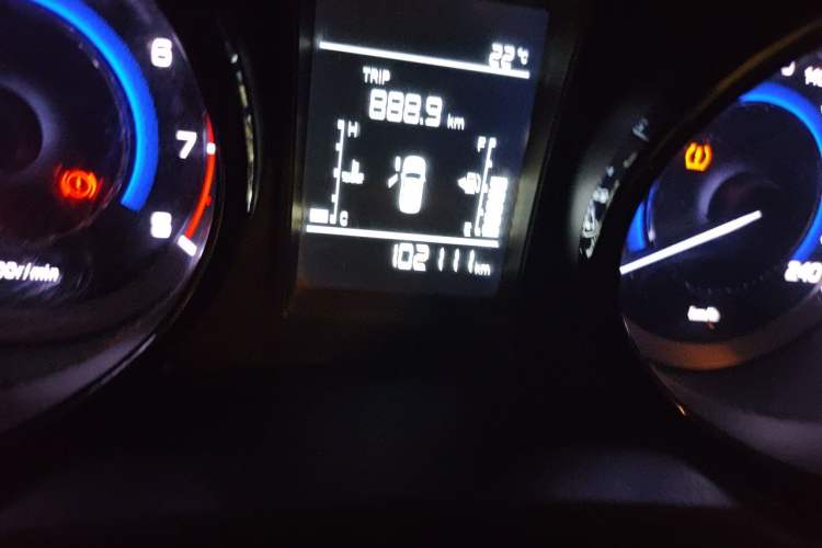 Used CHANGAN CS15 2016 1.5L Manual Luxury Edition Odometer Close Up